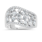 14K White Gold Lab Grown Diamond 1 7/8 Ct.Tw. Fashion Ring