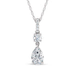 14K White Gold Lab Grown Diamond 1 1/3 Ct.Tw. Fashion Pendant