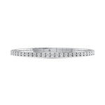 Sterling Silver Labgrown Diamond 1 Ct.Tw. Flexi Bangle