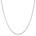 14k White Gold 1.15mm Rolo Pendant Chain