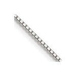 Sterling Silver 1.1mm Box Chain w/2in ext.
