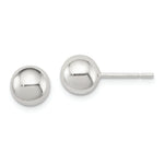 Sterling Silver Polished 7mm Ball Earrings