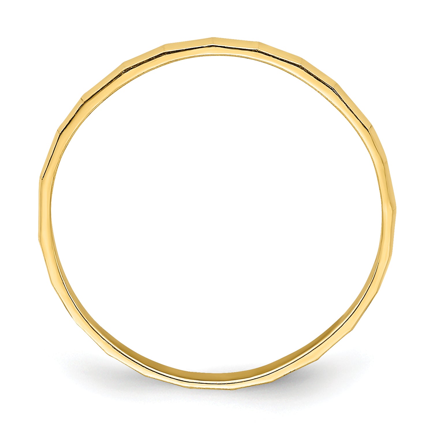 14k Bamboo Texture Band Childs Ring