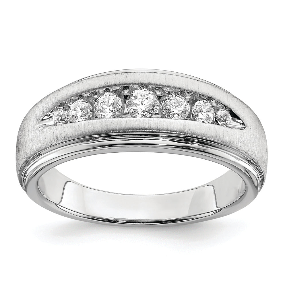10K White Gold Lab Grown Diamond, VS/SI FGH Men's Ring