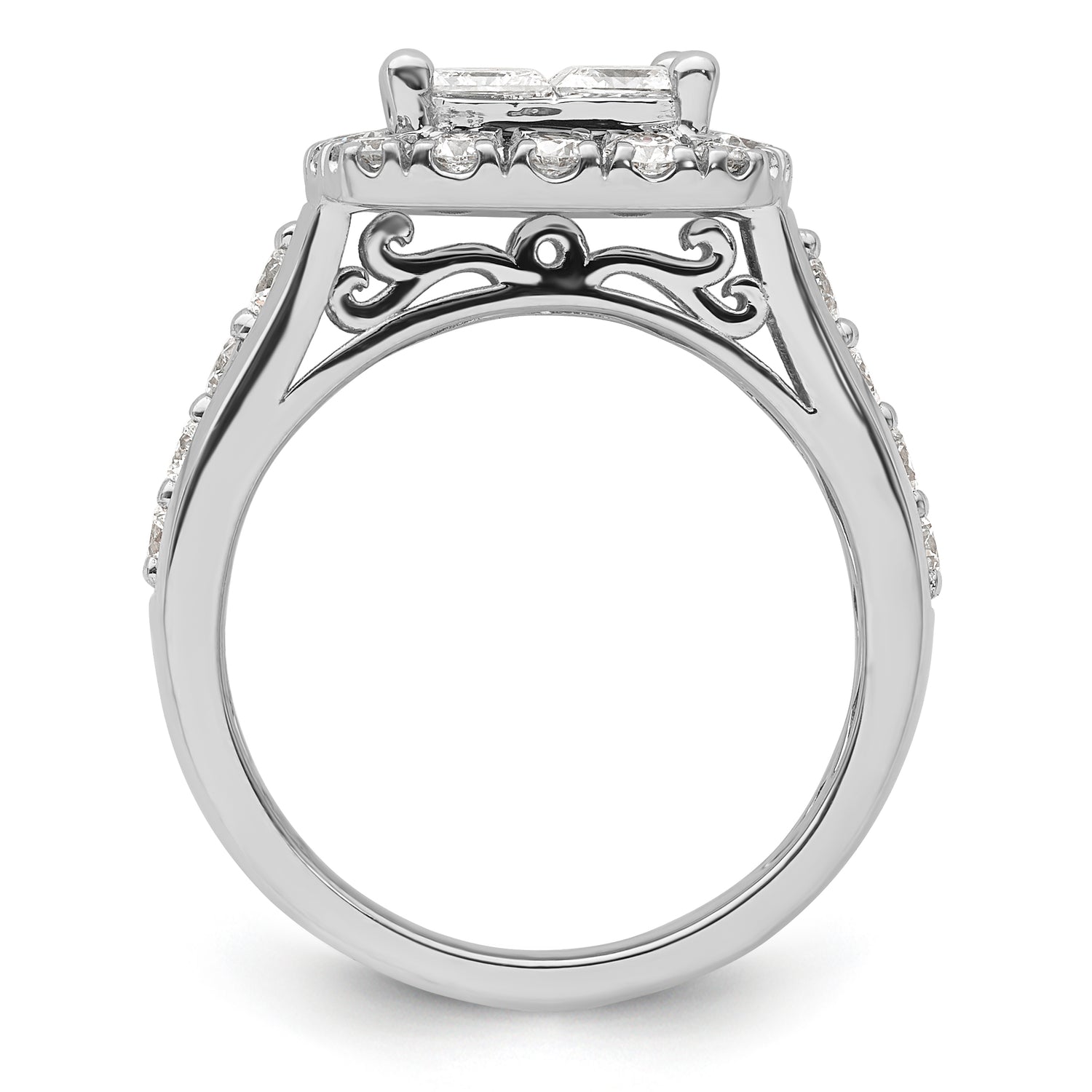 10k White Gold VS/SI FGH Lab Grown Diamond Ring
