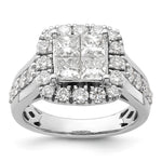 10k White Gold VS/SI FGH Lab Grown Diamond Ring