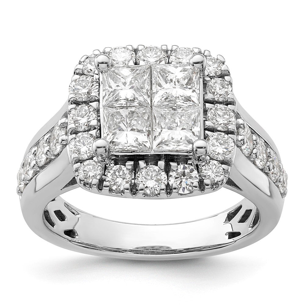 10k White Gold VS/SI FGH Lab Grown Diamond Ring