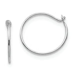 14K White Gold Madi K Small Endless Hoop Earrings – Sleek Everyday Style