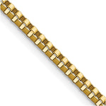 Stainless Steel Polished Yellow IP-plated 2.4mm 18in Box Chain