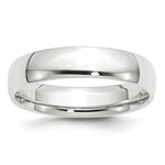10K White Gold 5mm Comfort Fit Wedding Band – Lightweight & Durable