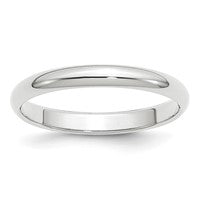 14KW 2mm Half-Round Wedding Band Size 6