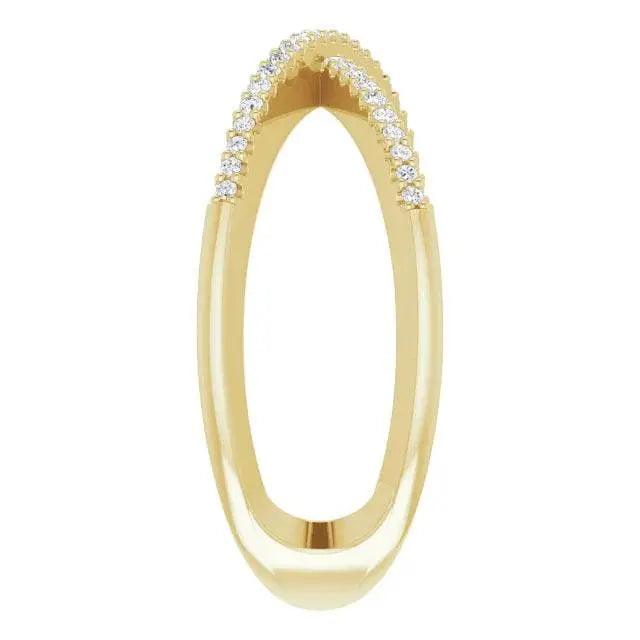 14K Yellow 1/6 CTW Natural Diamond Criss-Cross Ring - Picasso Gold & Diamond Jewelry