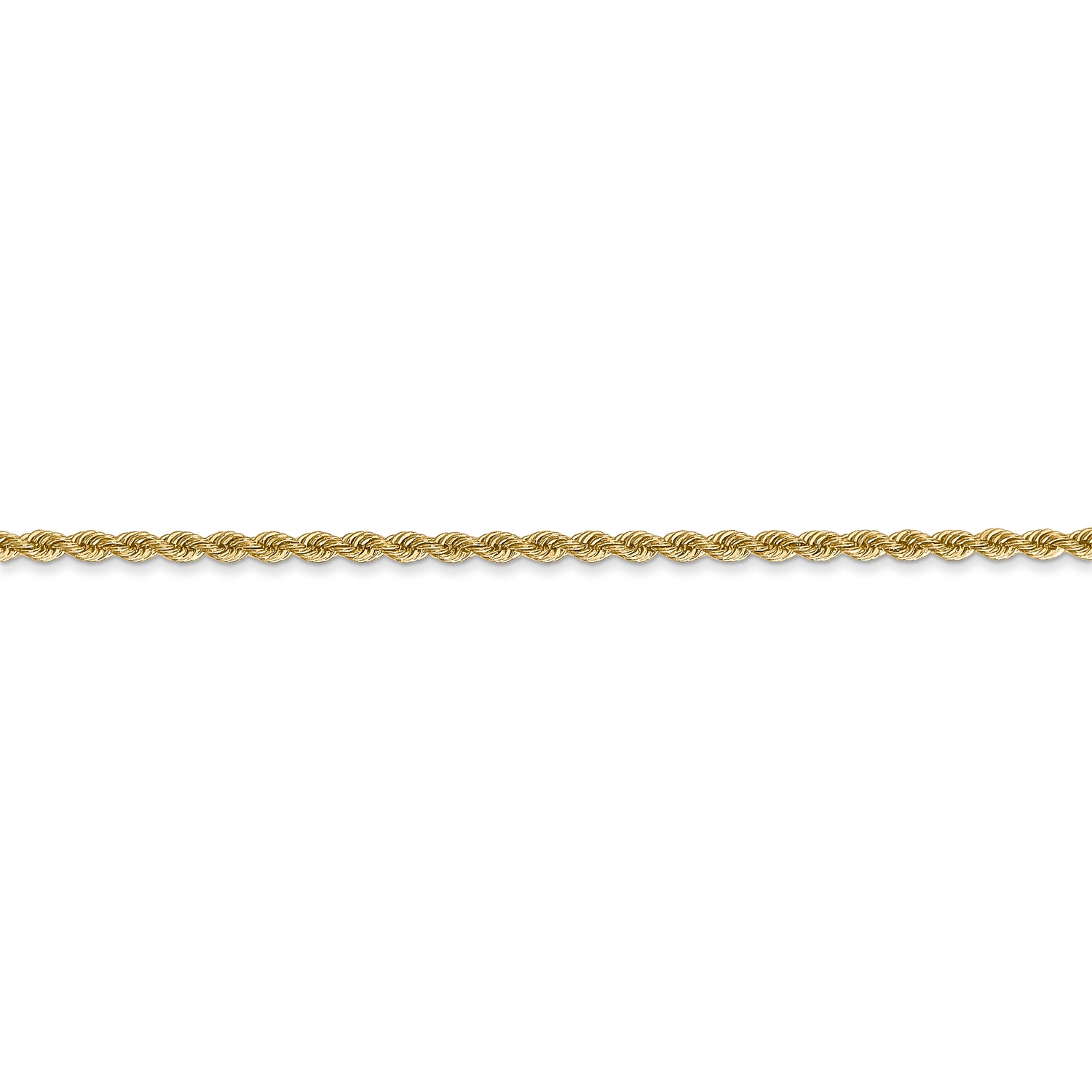 14k 2mm Regular Rope Chain