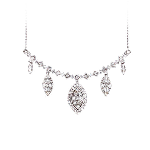 14K 0.83CT Diamond Necklace - Picasso Gold & Diamond Jewelry