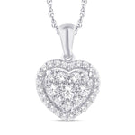 10 Karat Rose Gold 0.45 Carat Diamonds Heart Pendant-0823301-RG - Picasso Gold & Diamond Jewelry