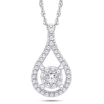 10 Karat White Gold 0.33 Carat Diamonds Pear Pendant-0825392-WG - Picasso Gold & Diamond Jewelry