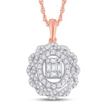 14 Karat Rose Gold 0.49 Carat Diamonds Fashion Pendant-0825475-RG - Picasso Gold & Diamond Jewelry