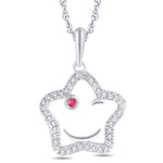 10 Karat White Gold 0.08 Carat Diamonds Star Pendant-0825918-WG - Picasso Gold & Diamond Jewelry