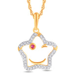 10 Karat Yellow Gold 0.08 Carat Diamonds Star Pendant-0825918-YG - Picasso Gold & Diamond Jewelry
