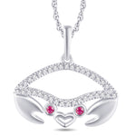 10 Karat White Gold 0.08 Carat Diamonds Crab Pendant-0825919-WG - Picasso Gold & Diamond Jewelry