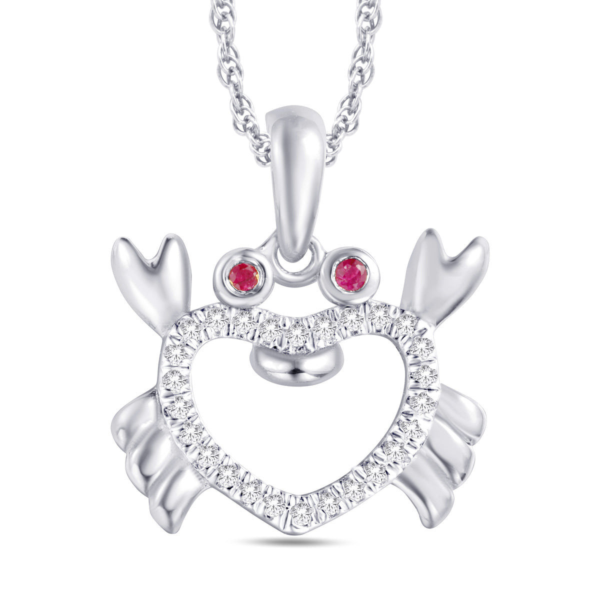10 Karat White Gold 0.08 Carat Diamonds Fashion Pendant-0825920-WG - Picasso Gold & Diamond Jewelry
