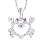 10 Karat White Gold 0.08 Carat Diamonds Fashion Pendant-0825920-WG - Picasso Gold & Diamond Jewelry