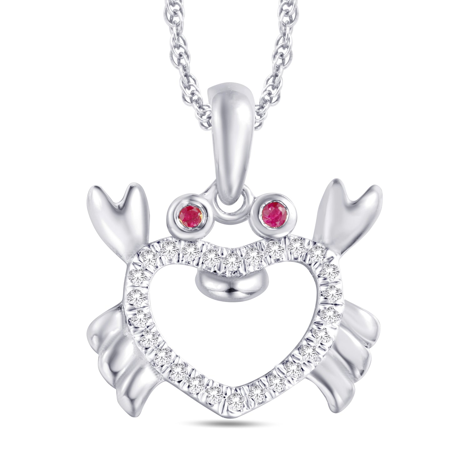 10 Karat White Gold 0.08 Carat Diamonds Fashion Pendant-0825920-WG - Picasso Gold & Diamond Jewelry