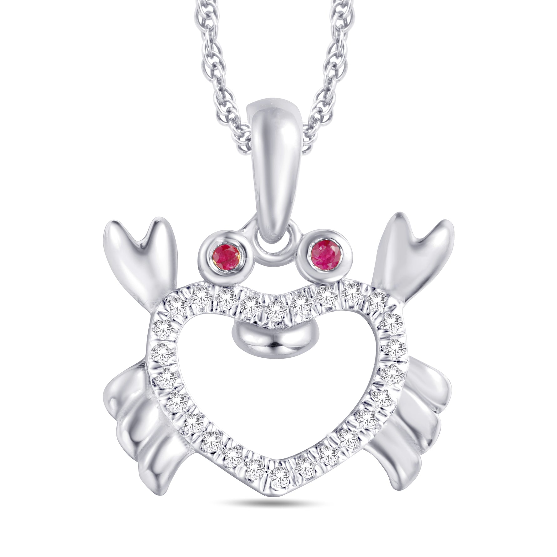 10 Karat White Gold 0.08 Carat Diamonds Fashion Pendant-0825920-WG - Picasso Gold & Diamond Jewelry