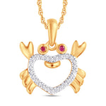10 Karat Yellow Gold 0.08 Carat Diamonds Fashion Pendant-0825920-YG - Picasso Gold & Diamond Jewelry