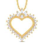 10 Karat All Yellow Gold 0.28 Carat Diamonds Heart Pendant-0826106-ALY - Picasso Gold & Diamond Jewelry