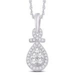 10 Karat White Gold 0.22 Carat Diamonds Fashion Pendant-0826861-WG - Picasso Gold & Diamond Jewelry