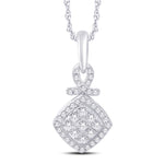 10 Karat White Gold 0.21 Carat Diamonds Fashion Pendant-0826862-WG - Picasso Gold & Diamond Jewelry
