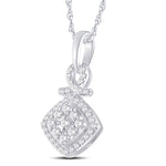 10 Karat White Gold 0.21 Carat Diamonds Fashion Pendant-0826862-WG - Picasso Gold & Diamond Jewelry
