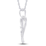 10 Karat White Gold 0.14 Carat Diamonds Heart Pendant-0826863-WG - Picasso Gold & Diamond Jewelry