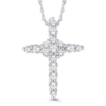 10 Karat White Gold 0.50 Carat Diamonds Latin Cross Pendant-0826970-WG - Picasso Gold & Diamond Jewelry