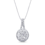 10 Karat White Gold 0.88 Carat Diamonds Round Aleena Pendant-0829264-WG - Picasso Gold & Diamond Jewelry