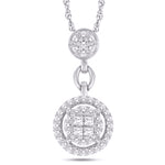 10 Karat White Gold 0.30 Carat Diamonds Round Pendant-0832169-WG - Picasso Gold & Diamond Jewelry