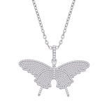 10 Karat White Gold 3.16 Carat Diamonds Butterfly Pendant-0832259-WG - Picasso Gold & Diamond Jewelry