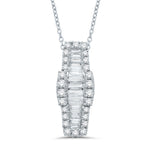 14 Karat White Gold 0.57 Carat Diamonds Fashion Pendant-0832772-WG - Picasso Gold & Diamond Jewelry