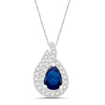 14 Karat White Gold 1.09 Carat Diamonds Pear Pendant With Chain-0832827-WG - Picasso Gold & Diamond Jewelry
