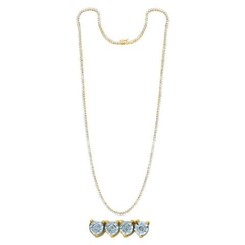 Dazzling Elegance: 10K 1.68-1.81CT D-Necklace - Picasso Gold & Diamond Jewelry