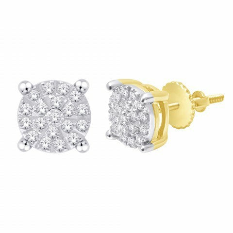 10KT 0.19- 0.24CT D-EARRINGS - Picasso Gold & Diamond Jewelry