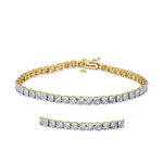 Dazzling Radiance: 10K 0.96-1.10CT D-Bracelet - Picasso Gold & Diamond Jewelry