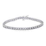 Radiant Glamour: 10K White Gold 0.97-1.12CT D-Bracelet - Picasso Gold & Diamond Jewelry