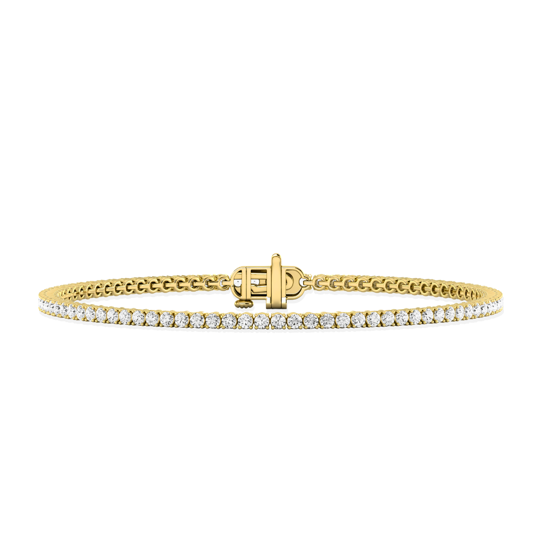 Lab Grown Diamond Tennis Bracelet | 14K Gold 2 CT to 5 CT