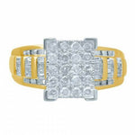 Enchanting Brilliance: 10K 0.48-0.53CT D-Cinderella Square Ring - Picasso Gold & Diamond Jewelry