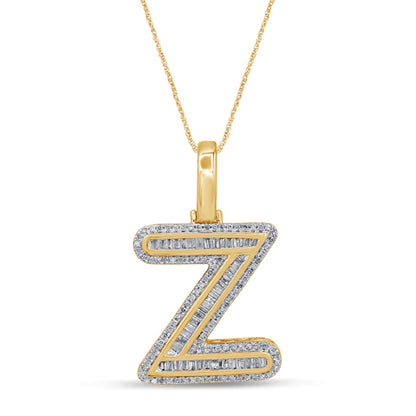 10K 0.51-0.57CT D-BAGUETTE INITIAL " Z  "