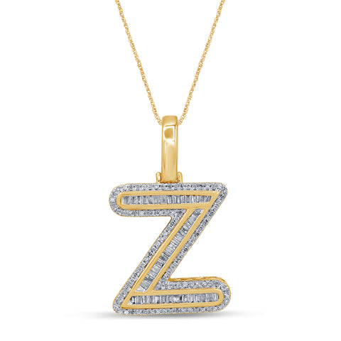 10K 0.51-0.57CT D-BAGUETTE INITIAL " Z  "