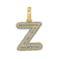 10K 0.51-0.57CT D-BAGUETTE INITIAL " Z  "