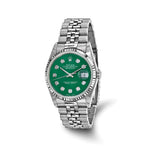 Pre-Owned Rolex Datejust 36mm Green Dial Luxury Watch